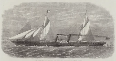 The Peninsular and Oriental Companys nye paddle-wheel Steamer Nyanza